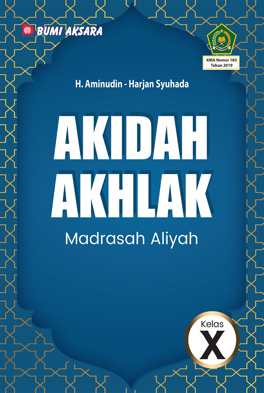 Akidah Akhlak Kelas X MA [KMA No.183 Tahun 2019]